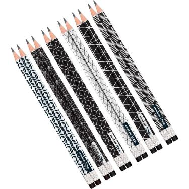 Imagem de Lápis Black and White 4 un. Molin HB com Borracha