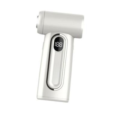 Imagem de IEUDNS Fã de manuseio de mão pessoal pequeno fã de resfriamento de secador de cabelo leve para o quarto pesca de verão Summer Outdoor Works, Branco