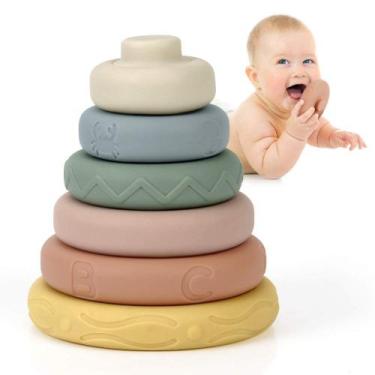 Imagem de Brinquedo de Empilhar Mini Tudou Soft - Para Bebês Acima de 6 Meses