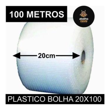 Imagem de Bobina Plástico Bolha 20cm X 100 Metros Temos Opção Em Caixa - sem fab