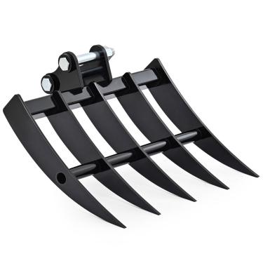 Imagem de CWDA Ancinho Para Miniescavadeira, Acessório De Retroescavadeira 25 Mm/0,98 Pol., Vão: 90 Mm/3,54 Pol. Escavadeira