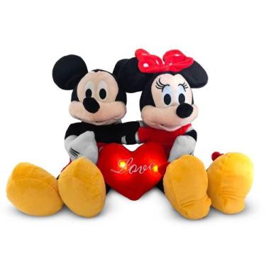 Imagem de Pelúcia  Disney Mickey e Minnie Dia dos Namorados  - BR2429 - Multikid