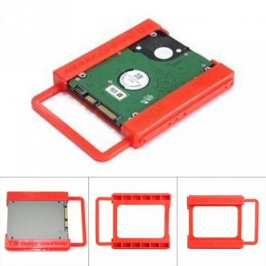 Imagem de 3.5 PRA 2.5 ssd HDD Suporte Adaptador VERMELHO PARA PC GAMER - TQ DESI