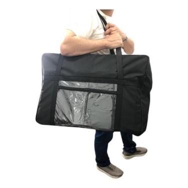 Imagem de Bolsa sacola mala de viagem tamanho médio poliéster resistente forte b