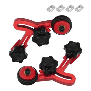 Imagem de Xanadued 1 par de alimentador de prensa de serra de mesa, placas de penas de rolo de rolamento, guia de rolo de mesa de roteador