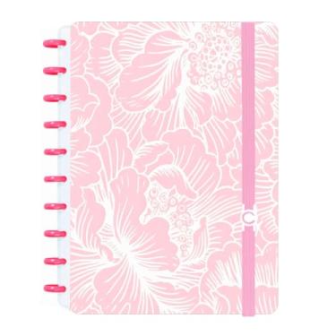 Imagem de Caderno Criativo Flor de Hibisco A4/A5 Disco Inteligente (Grande A4)