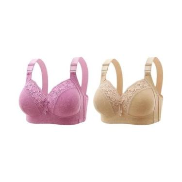 Imagem de Bralette de Renda Plus Size - Decote V Profundo - Lingerie Sexy, 36, 2