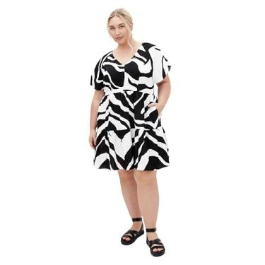 Imagem de City Chic Mini estampa feminina plus size, Redemoinho mono, 52