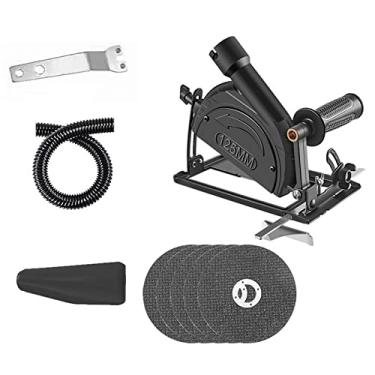 Imagem de Grinder Poeira Tampa do pó Grieiro Capuz Máquina de Corte Stand Com ângulo Ajustável de 0-45 ° para Moedor de ângulo de 100-125 Mm (22 * 15 * 14)