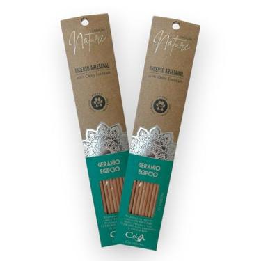 Imagem de Kit com 2 Incensos Naturais e Artesanais Vareta Nature Gerânio Egípicio