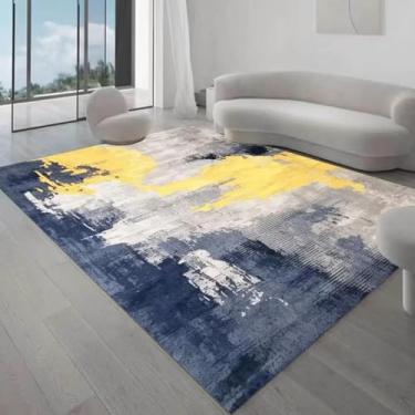 Imagem de Tapete de tecido altamente elástico para sala de estar, decoração de casa, quarto, piso, tapete de brincar, pelúcia macia, tapete de sala de estar (200x250 cm/alta elasticidade E)