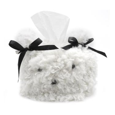 Imagem de Linda caixa de lenços de pelúcia para filhotes, capa de armazenamento de lenços removível, suporte de papel, caixa de guardanapo para carro, casa, banheiro, cozinha, escritório, mesa