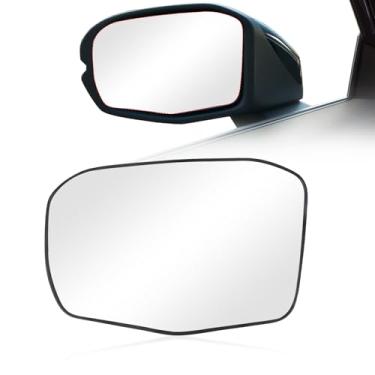 Imagem de RACBOX Substituição do vidro do espelho aquecido do lado do motorista, vidro convexo do espelho retrovisor com suporte traseiro compatível com CRV 2023 2024 2025