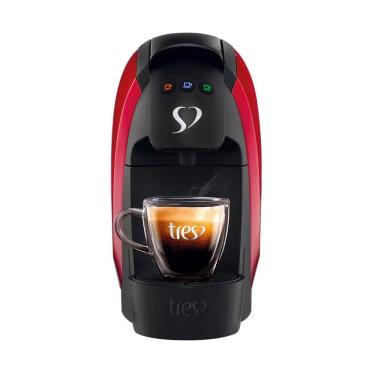 Imagem de Máquina De Café Espresso 3 Corações Luna Automática 600ml Vermelho 220v