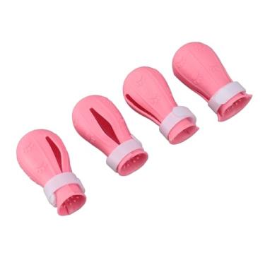 Imagem de 4PCS CAT Protector Shoes Carra CARREGA BOTAS DE CAT CATO MULTIFUNCIONAL CATO TAPE DO PESSO DE GATO MITTENS PARA PRECAVAR RAÇO PARA ANEIRA ANES BAIO TAPO CASA ELAÇÃO 4PCS (Rosa)