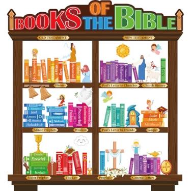 Imagem de gisgfim Quadro de avisos Livro da Bíblia Decorações de volta às aulas Aprendizagem da Bíblia recortes religiosos cristãos pôster para férias Bíblia escola domingo escola sala de aula lousa decoração