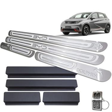 Imagem de BYD Dolphin 2023/2025 Soleira Alto Relevo Em Inox - Threeparts, Prata