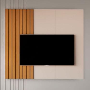 Imagem de Painel para TV Até 58 Polegadas Boto Off White/Natural - Jb Bechara