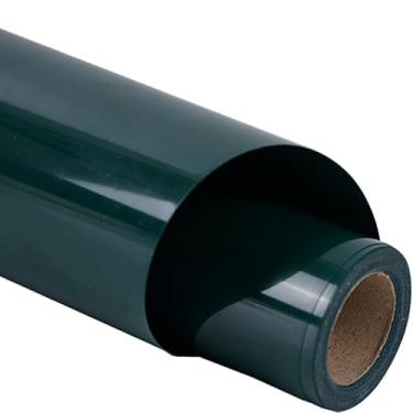 Imagem de guangyintong Rolos De Vinil Htv Verde Escuro Para Transferência Calor, 12" X 12 Pés, Passar A Ferro Em Camisetas, Superfície Brilhante, Todas As Máquinas Corte, Design Fácil Cortar E Remover Ervas D