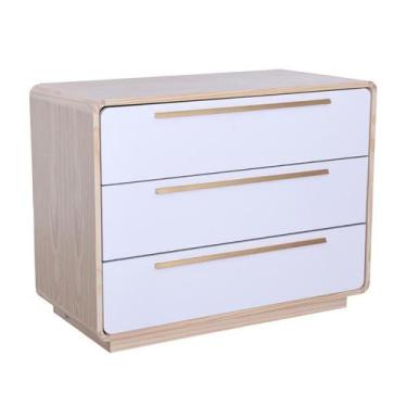 Imagem de Cômoda Wave 3 GV Nature e Branca - Modern