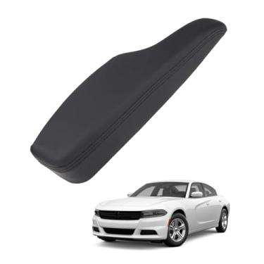 Imagem de USTAR Apoio de braço da porta interna do lado do motorista dianteiro esquerdo compatível com Dodge Charger 2011-2023 para Chrysler 300 2011-2023 substitui 1WK37DX9AB preto