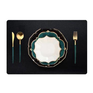 Imagem de 40 Jogo Americano Couro Impermeável Limpa Facil Para Mesa - Genertoy