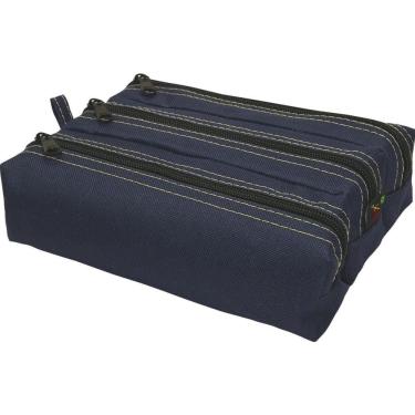 Imagem de Estojo Triplo Lona Azul - Reflex