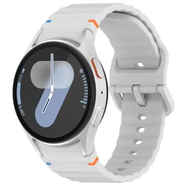 Imagem de Pulseira para Galaxy Watch 7 40 e 44 mm de Silicone Premium - Compatível com Samsung Galaxy Watch 4, 5, 6, 7 e FE - FD Acessórios (Cinza)