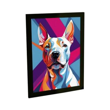 Imagem de Quadro Decorativo Cachorro Bull Terrier Cão Ilustração