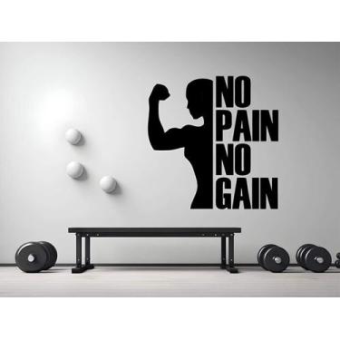 Imagem de Adesivo De Parede Musculação Mod01 - Lojinha Da Luc Adesivos