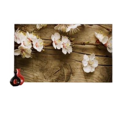 Imagem de Papel De Parede 3D Relax Spa Flores Madeira 3,5M Rlx086 - Você Decora