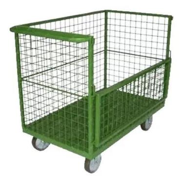 Imagem de Carro Plataforma Fechado Em Tela 800kg - Made in Brazil, Preto