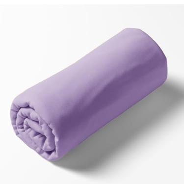 Imagem de Lençol Premier Vip Solteiro Malha 100% Algodão Liso 1,88m x 88cm x 30cm (Lilás)