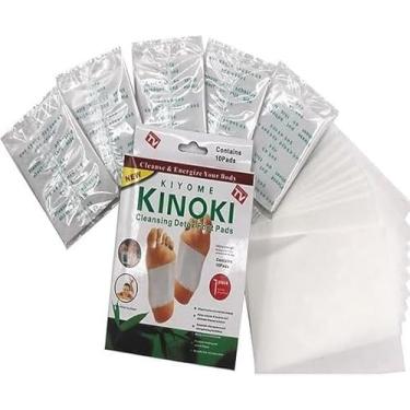 Imagem de Kit com 20 Adesivos Detox para Pés Kinoki Kiyome – Purificação Natural, Alívio de Toxin...
