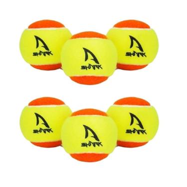 Imagem de Kit 6 Bolas Beach Tennis Shark Laranja