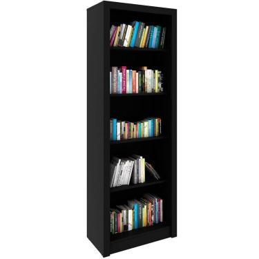 Imagem de Estante Armário Alta Livreiro Multiuso Office 5 Prateleiras Preto