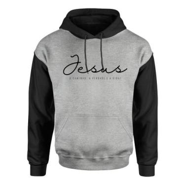 Imagem de Casaco Gospel Moletom Blusa De Frio Deus Jesus Cristo Igreja - Core Ba