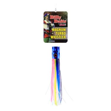 Imagem de Billy Baits Isca Magnum Turbo Whistler, saia azul/rosa/pérola, cabeça de 56,6 g, isca de pesca