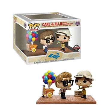 Imagem de FUNKO Pop! Moment Disney Pixar - Bonecos de vinil do Carl e Ellie com carrinho de balão - Exclusivo BoxLunch