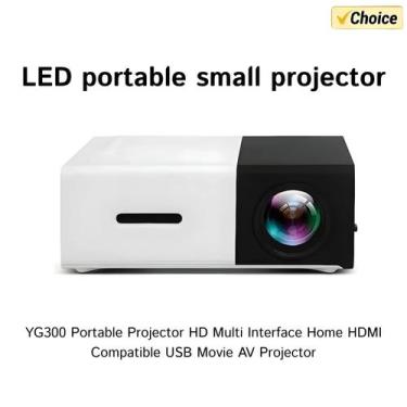 Imagem de Mini Projetor Portátil HD YG300 Smart Home Theater Projeção De Celular
