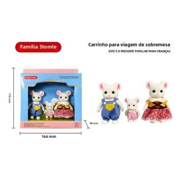 Imagem de Playset Mini Floresta com Família de Coelho e Urso - Brinquedo DIY par