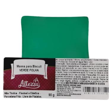Imagem de Massa De Biscuit Colorida Altezza 90 Gramas Sem Ftalatos Porcelana Fria - Escolha As Cores (Verde Folha)