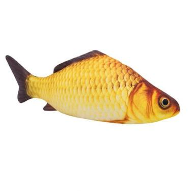 Imagem de Peixe Brinquedo Para Pet Interativo 18Cm Snel Pets, Amarelo, 18cm