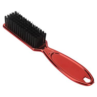 Imagem de Pente masculino para pentear barba com alça ergonômica, escova multifuncional para corte de cabelo e estilo, nylon confortável, vermelho, ferramenta de cuidados com a barba (vermelho)