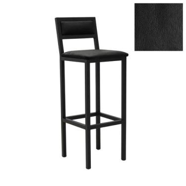 Imagem de Banqueta Estilo Industrial Assento Estofado Florença - GDecor, Corano 