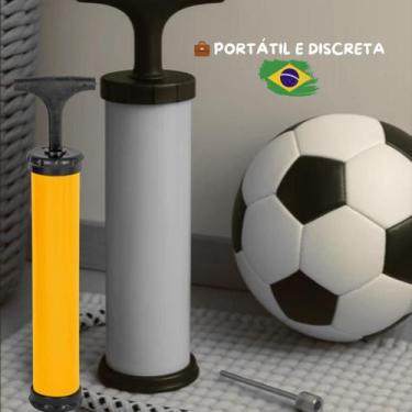 Imagem de Bomba de Ar Para Inflar Encher Bola de Futebol Vôlei Basquete Bico Enc