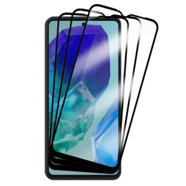 Imagem de Kit 3 Películas de Vidro 3D para Samsung Galaxy M55, Proteção Anti-impacto, Cobertura Total da Tela, Transparente