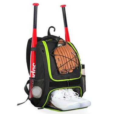 Imagem de Goloni Mochila De Beisebol Para Adultos E Jovens Bolsas Equipamentos Softball, Bolsa Tacos, Gancho Cerca Compartimento Sapatos