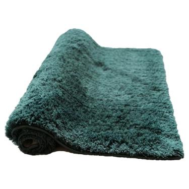 Imagem de CozeCube Tapetes de banho verdes 61 cm x 40 cm, tapete de banheiro felpudo antiderrapante, tapetes de pelúcia ultra macios laváveis na máquina, microfibra fofa para quarto