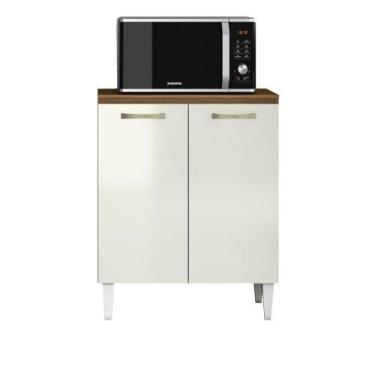 Imagem de Balcão Aramoveis Atenas 2 Portas 70cm Com Tampo Atacama Com Off White